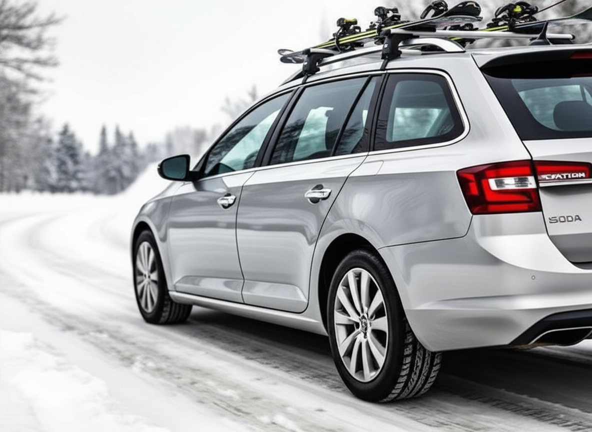 Skoda Octavia - комфортабельный автомобиль для трансфера Новокузнецк Шерегеш на 3 пассажиров